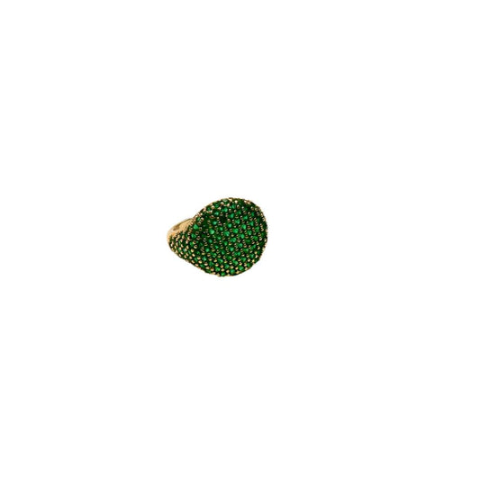 OVAL PAVE RING