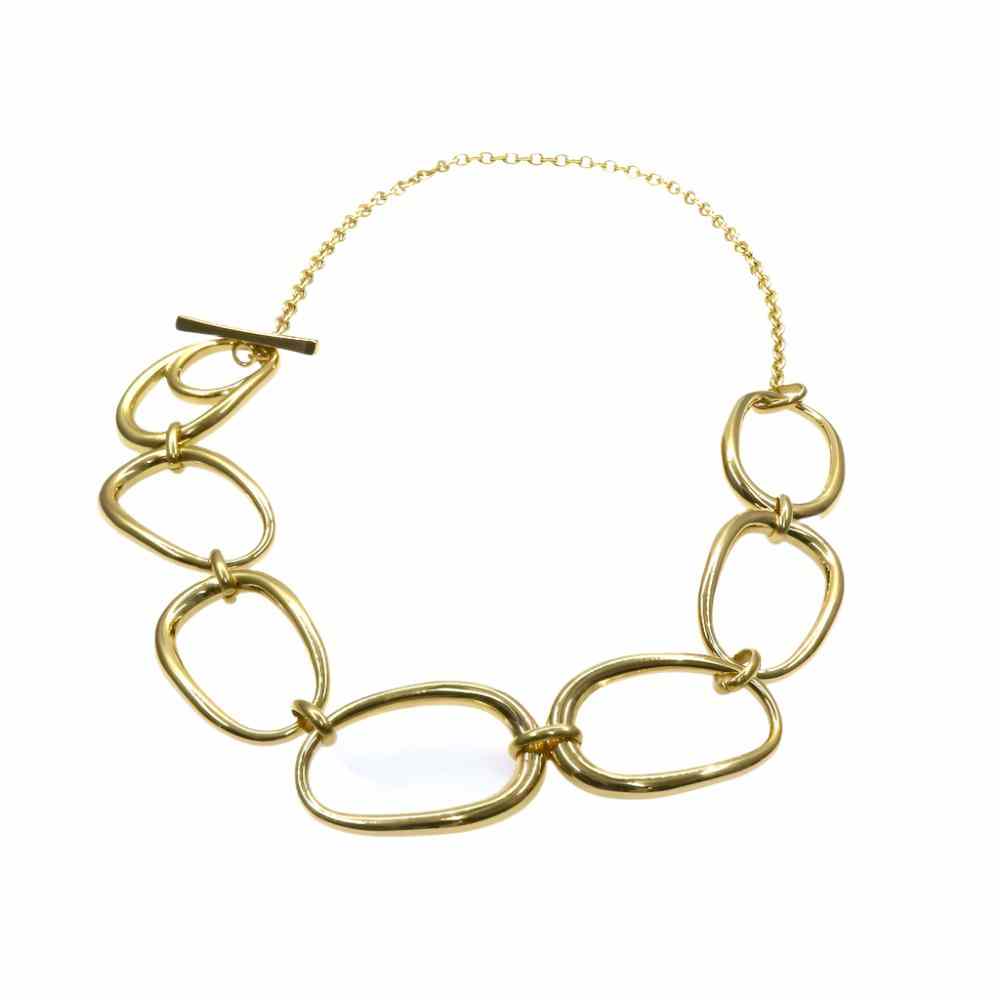 Oval Fashion Necklace with elegant versatile oval link chain.