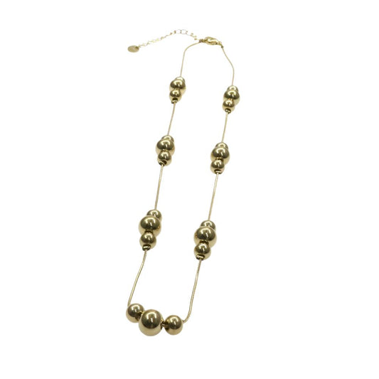 BEADS CHAIN GLD & SLV