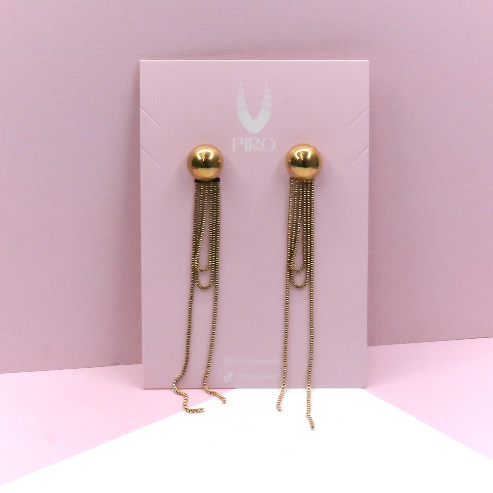 BEAD LONG EARRING