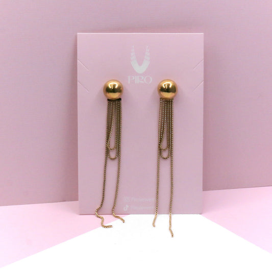 BEAD LONG EARRING