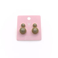 SHINE DOUBLE BEAD EARRING