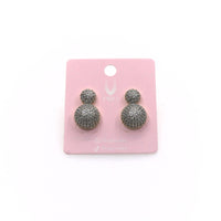 SHINE DOUBLE BEAD EARRING