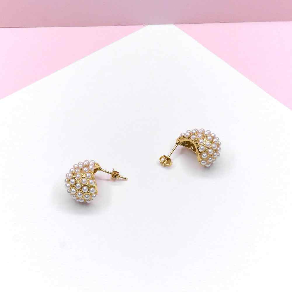 PEARLS GOTA EARRING