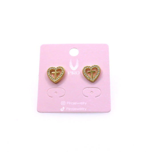 CROSS LOVE STUD