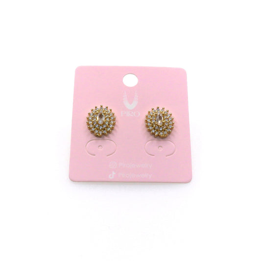 PAVE STUD EARRING