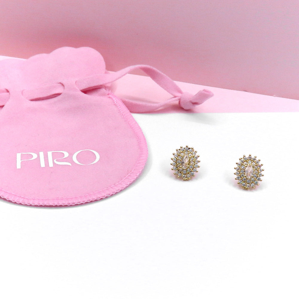 PAVE STUD EARRING