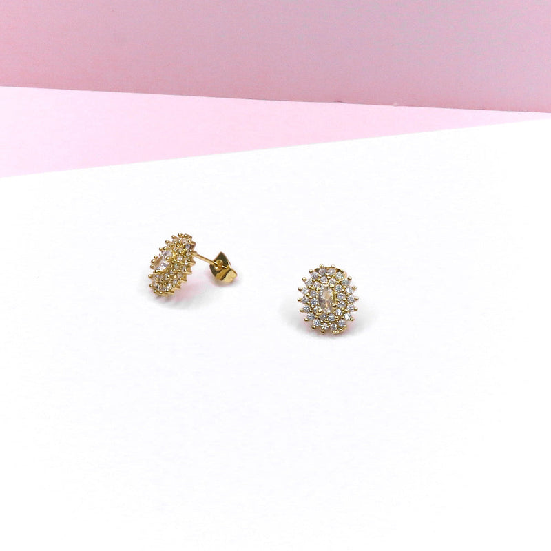 PAVE STUD EARRING