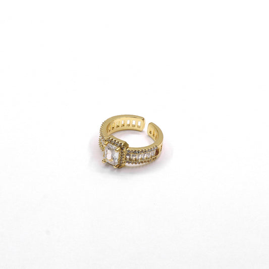 SQUARE PAVE RING