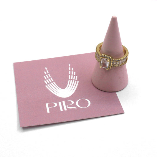 SQUARE PAVE RING