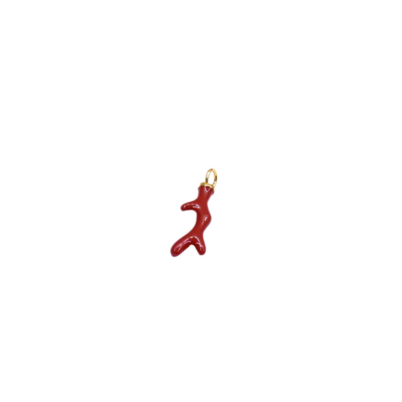 Red coral charm