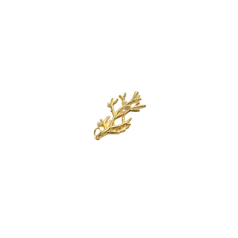 Coral pearl charm