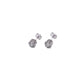 CIRCLE ZIRCONIA STUD