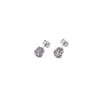 CIRCLE ZIRCONIA STUD