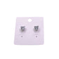 ZIRCONIA HEART STUD