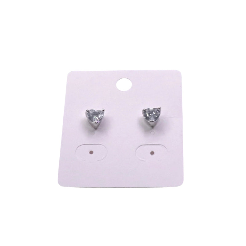 ZIRCONIA HEART STUD