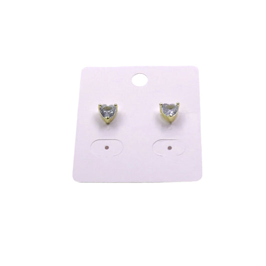 ZIRCONIA HEART STUD