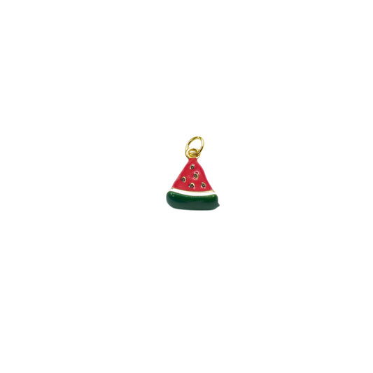 Enamel Watermelon Slice Charm