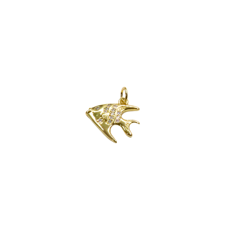 Sparkly angelfish charm
