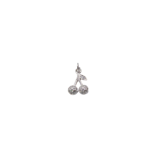 Sparkly Pavé Cherry Charm