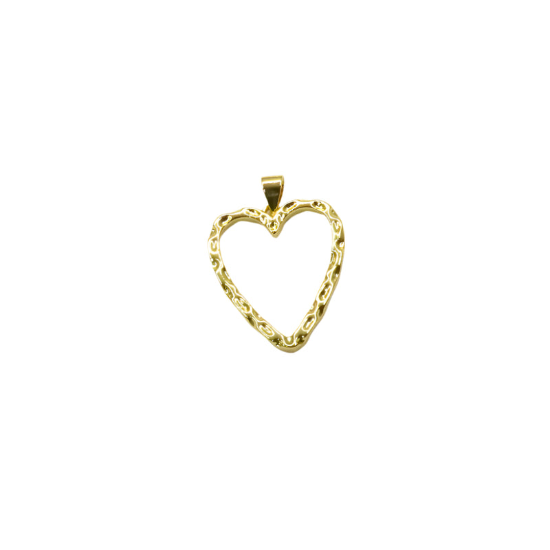 Organic Textured Heart Pendant
