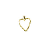 Organic Textured Heart Pendant