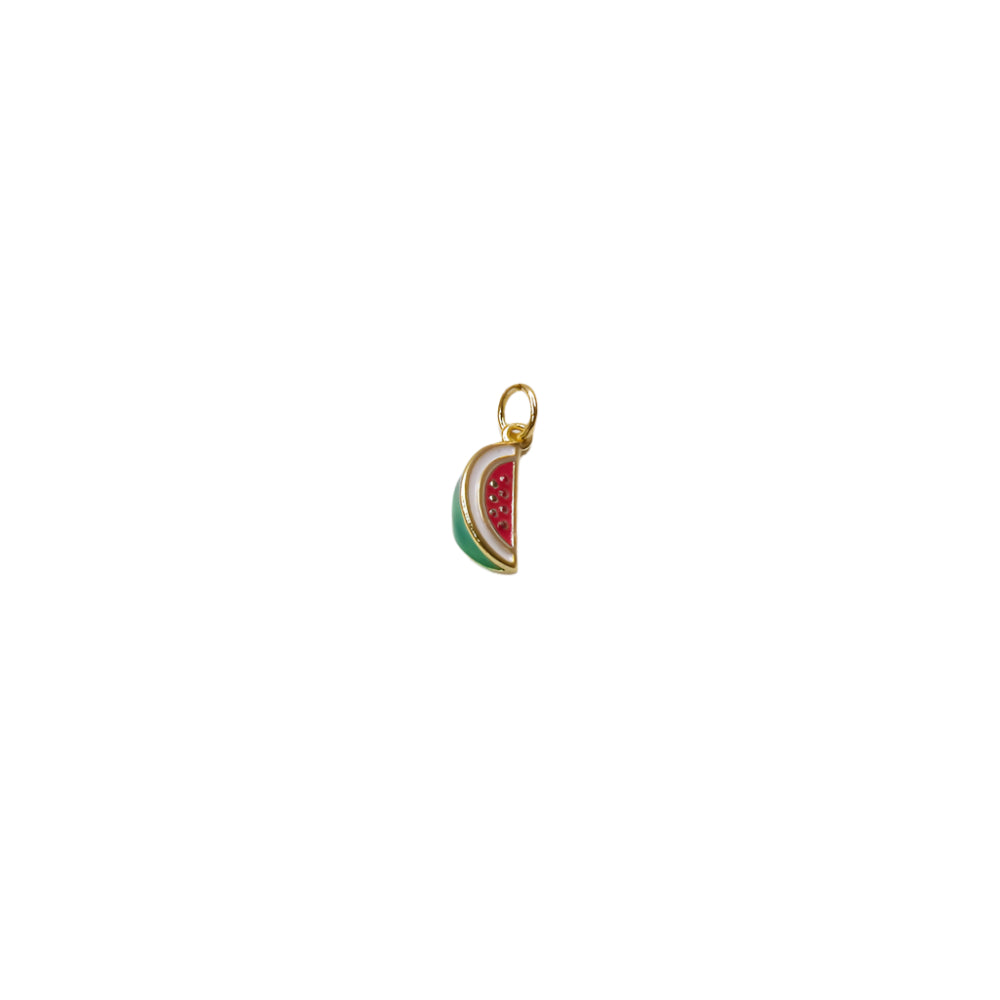 Enamel Watermelon Slice Charm