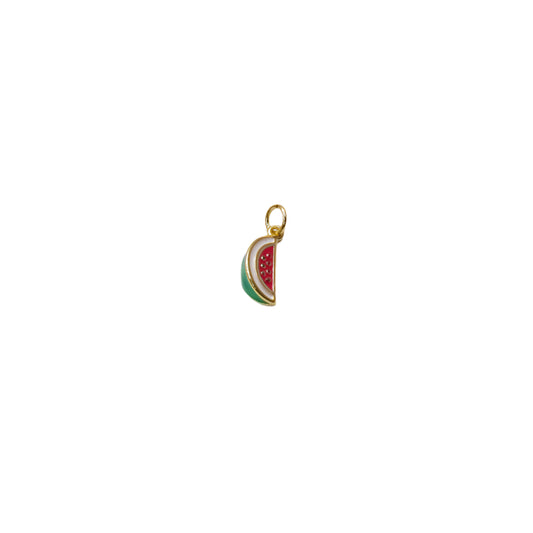 Enamel Watermelon Slice Charm