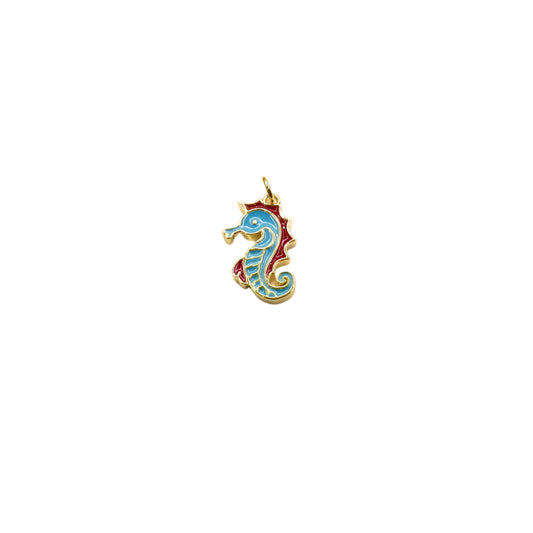 Colorful Enamel Seahorse Charm