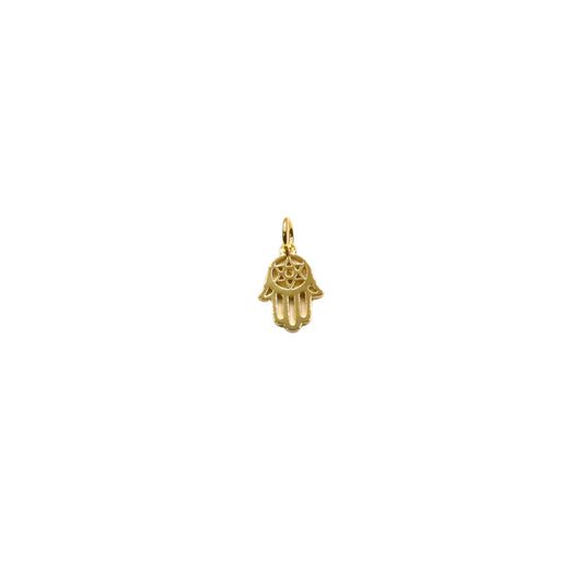 Hamsa Hand Charm with Star of David