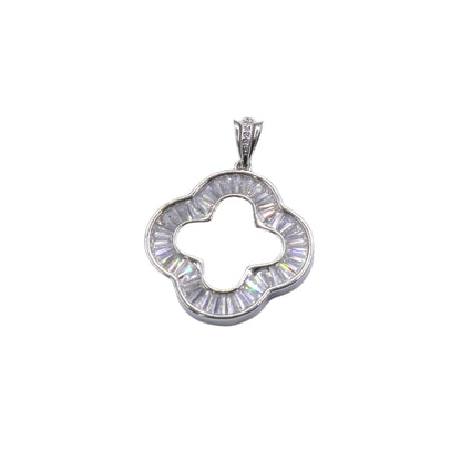 Baguette Clover Pendant