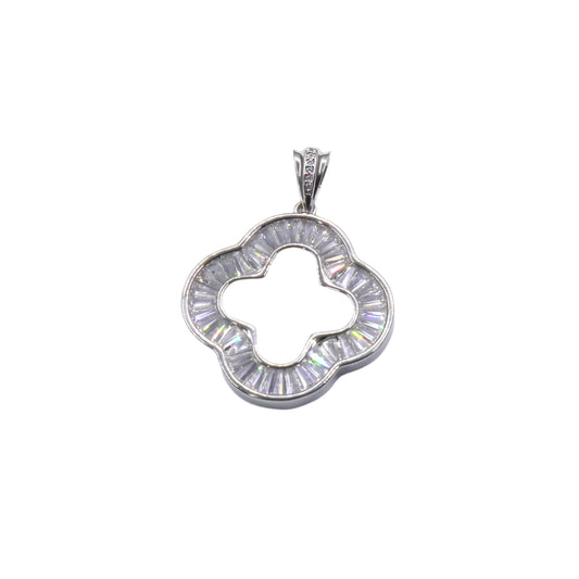 Baguette Clover Pendant