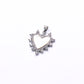 Heart with Mother of Pearl & Zirconia Halo