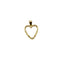 Textured Open Heart Charm