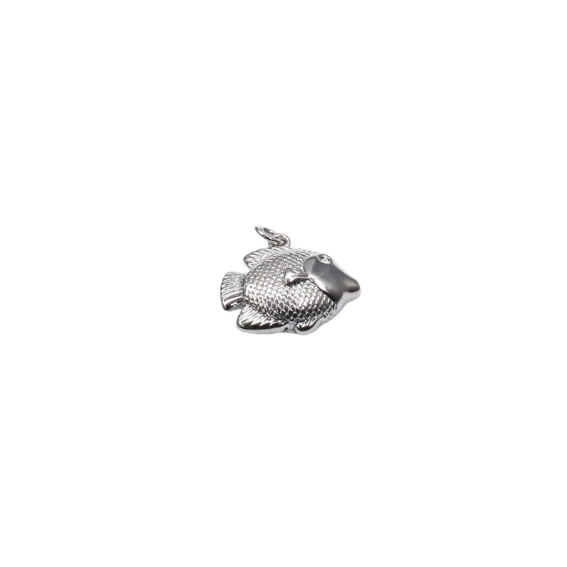Textured fish charm
