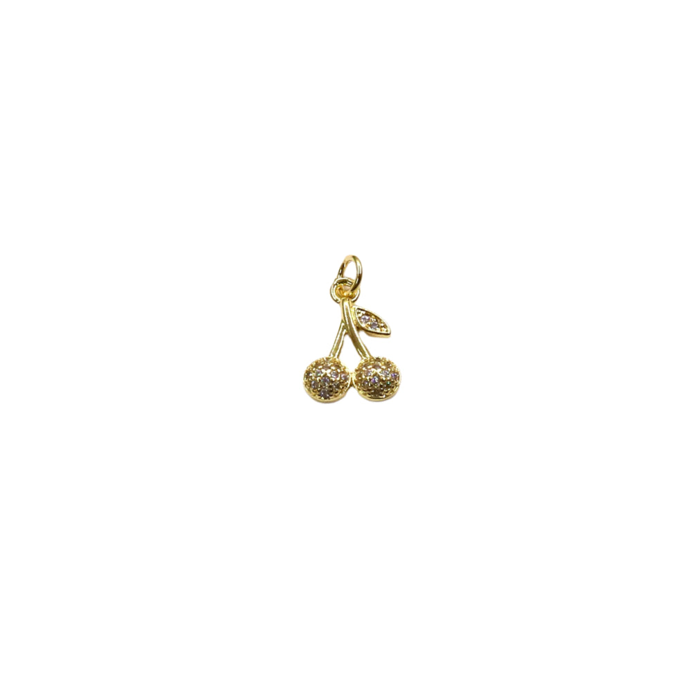 Sparkly Pavé Cherry Charm