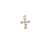 Dainty Pearl Cross Pendant