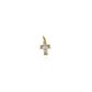 Princess-Cut Cross Pendant | Silver-Finish