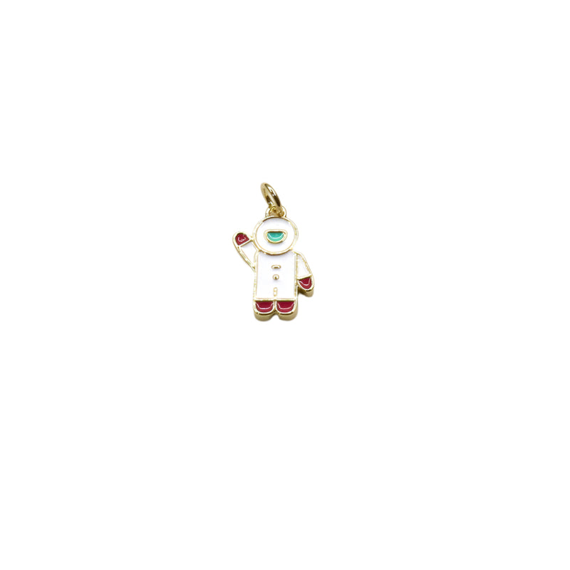 Enamel astronaut charm