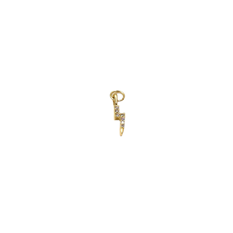 Pavé lightning bolt charm