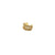 Gold-filled beads pave cuff earring with dual-tone silver and gold finish, non-pierced earcuff accessory