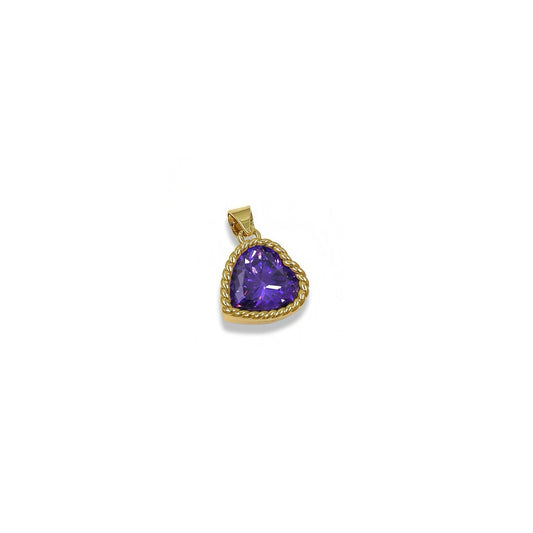 MINI VIOLET HEART CHARM