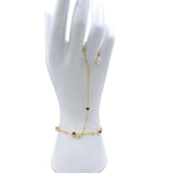 GOLD HAND CHAIN WITH EVIL EYE