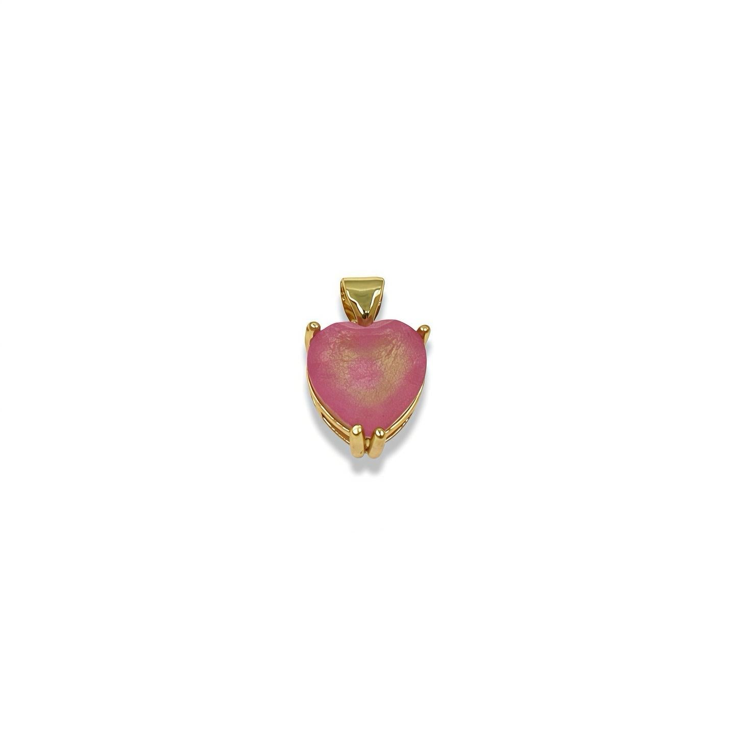 MINI HEART CHARM - SOFT PASTEL CRYSTAL