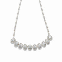 Oval Cubic Zirconia Necklace & Earring Set