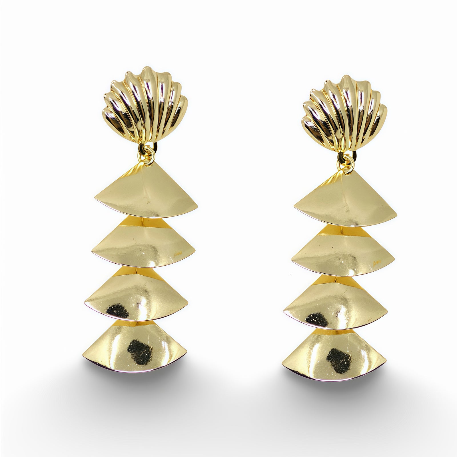 14k Gold Filled Cascade Statement Earrings