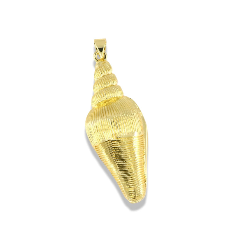 Gold Sea Snail Shell Pendant