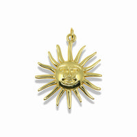 14K Gold Filled Radiant Sun Pendant