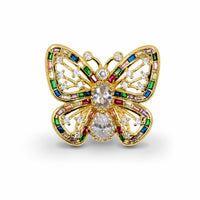 Celestial Butterfly Statement Pendant – 14K Gold Filled