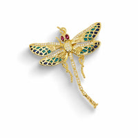 Enchanted Dragonfly Pendant – 14K Gold Filled